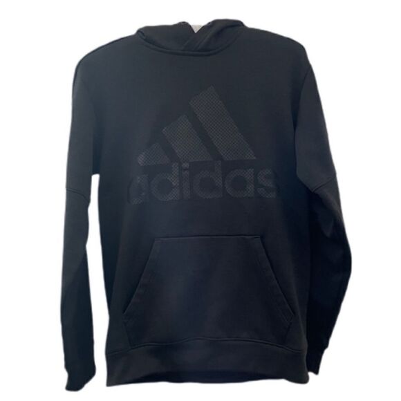 Adidas Men’s Three Stripe Black Pullover Hoodie - Picture 1 of 5